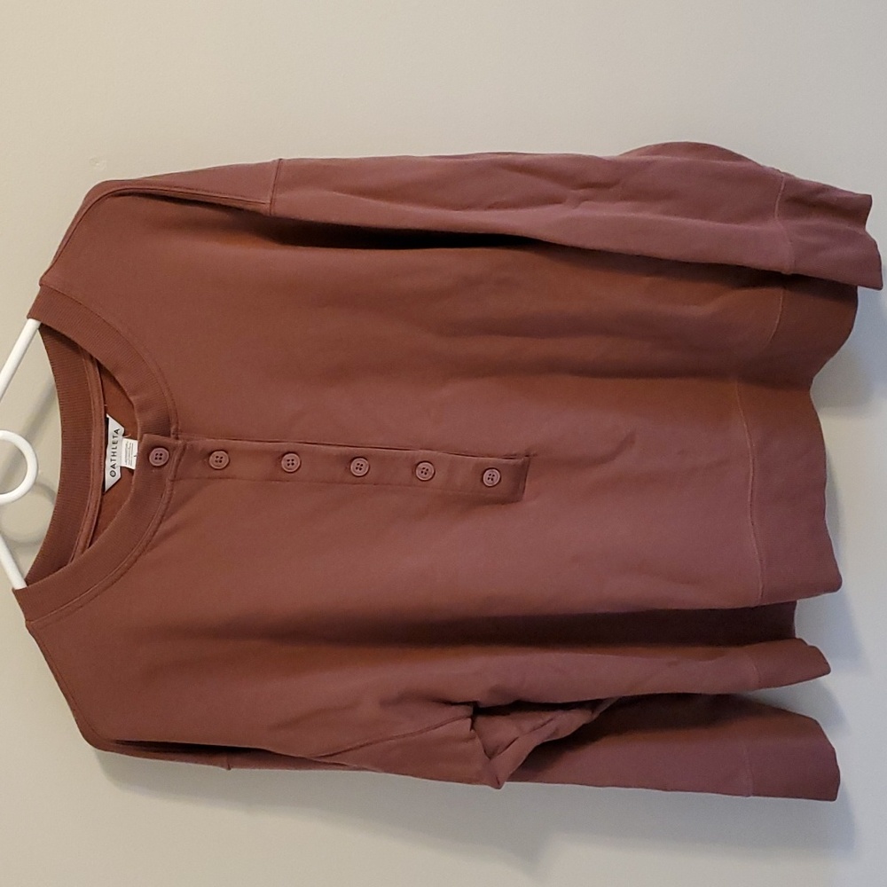 Athleta Balance Henley Sweatshirt